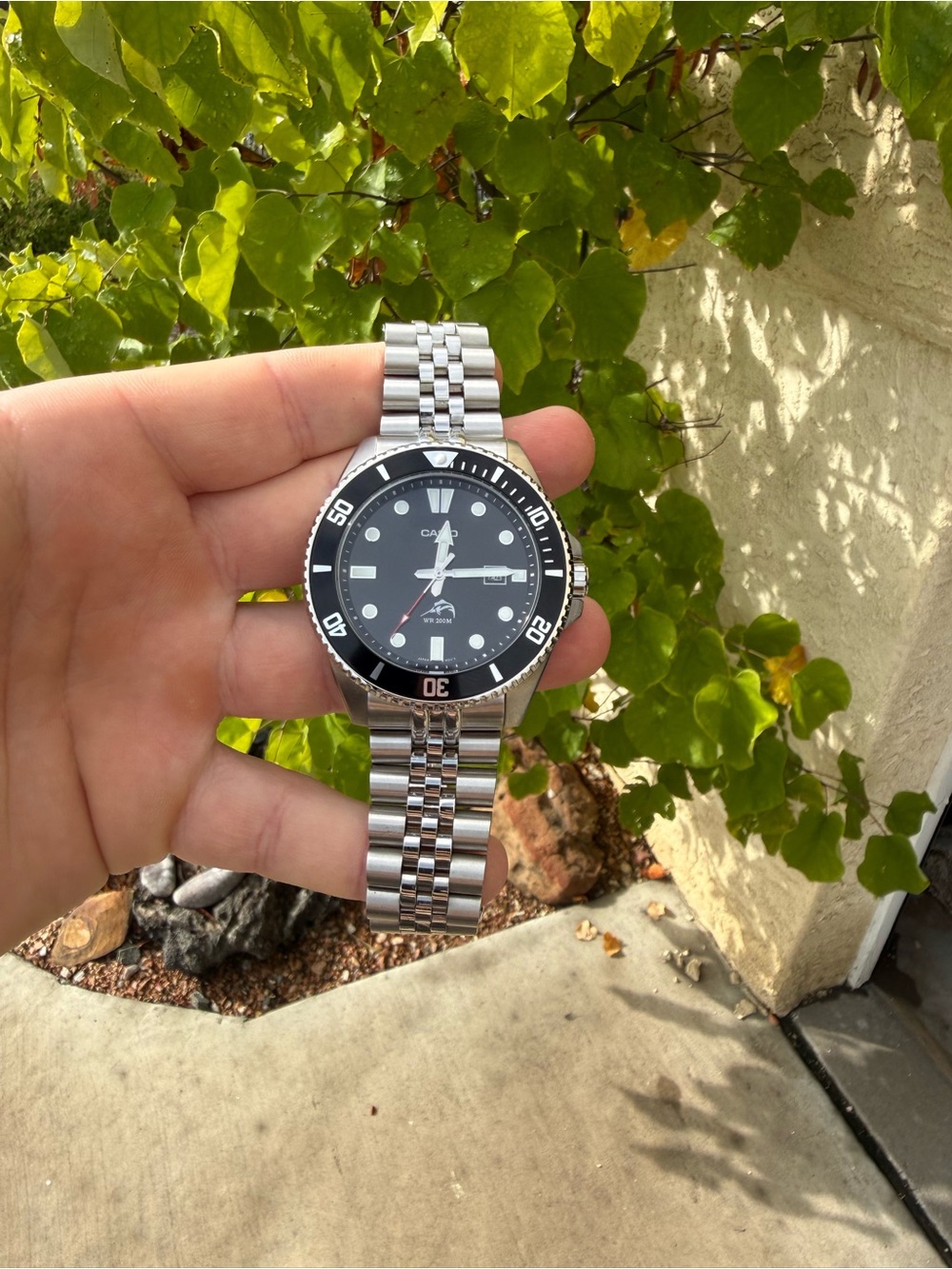 Casio duro on jubilee bracelet